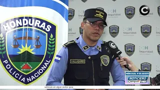 Intense chase in San Pedro Sula! Two suspected robbers in a vehicle captured