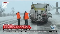 Angajații de la deszăpezire, amenințați cu pistolul de un bărbat