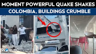 Colombia Earthquake | Colombians Take Cover as Powerful Quake Hits; President Declares Emergency