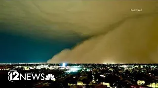 Dust, wind and lightning as monsoon storms roll into the Valley