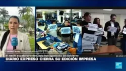 Ecuador: 'Diario Expreso' cierra edición impresa tras meses de presunto hostigamiento del Gobierno