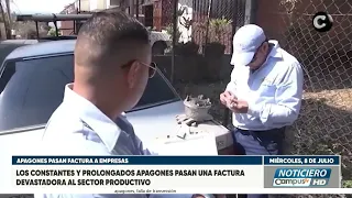 Sector productivo reporta pérdidas millonarias por cortes de energía; dan plazo de 15 días en el sur