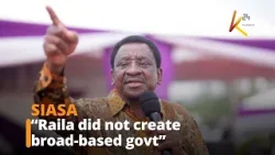Orengo: Raila did not create broad-based govt