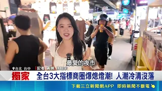 AI帶旺台股狂飆! 實體經濟卻亮紅燈? 全台3大指標商圈爆熄燈潮! 人潮冷清沒落 ｜三立財經iNEWS
