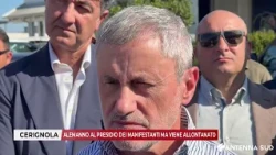 OCTOBER 19, 2026 - CERIGNOLA: ALEMANNO VISITS PROTESTERS' RALLY BUT IS ASKED TO LEAVE