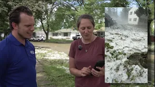 'It was wicked" Clean up begins after hail storm floods Green Bay neighborhoods