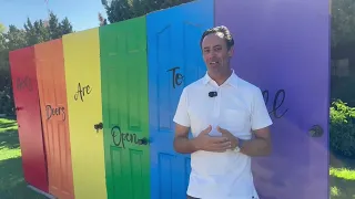 Rainbow door display outside Fresno church vandalized