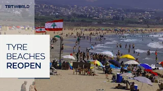 Southern Lebanon beaches reopen as summer crowds return