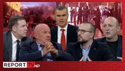 "Berisha fshihet pas kaosit!" Sherr në studio/ Protesta lë pas vetëm shkatërrim