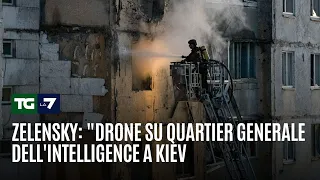 Zelensky: "Drone strike on intelligence headquarters in Kyiv"