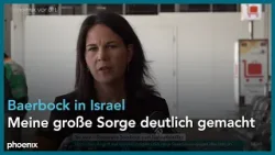 Annalena Baerbock nach den Gesprächen mit Benjamin Netanjahu am 17.04.24