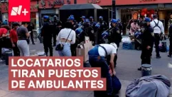Locatarios del Centro Histórico impiden que ambulantes se instalen - N+
