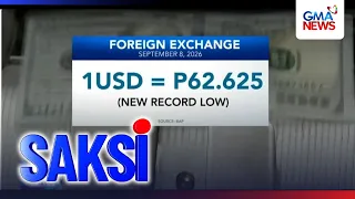 PHL Peso hits new record-low; P62.625 = $1. | Saksi