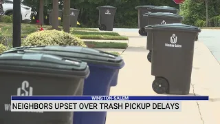 Winston-Salem neighbors upset over trash pickup delays