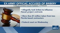Ex-Army employee charged in $1M Hawaii bribery case