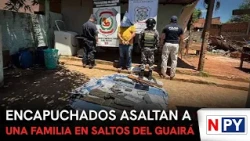 Masked men rob a family in Saltos del Guairá