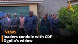 Leaders from across the political spectrum condole with CDF Ogolla’s widow Aileen