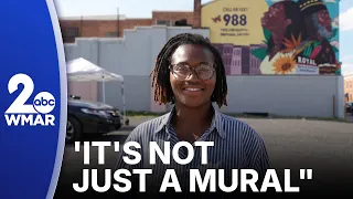 Community-inspired mural in Penn North shines light on 988 services