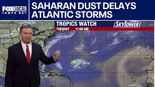 Saharan dust delays Atlantic storms