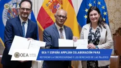 OEA News: OEA y España amplían colaboración para reforzar la ciberseguridad. 23 de febrero de 2026. OEA News: OEA y España amplían colaboración para reforzar la ciberseguridad. 23 de febrero de 2026.