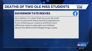 Gov. Reeves offers prayers, suggests awareness following possible Ole Miss overdose deaths