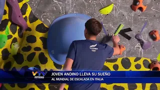 Young Andean climber takes his dream to the World Championship in Italy