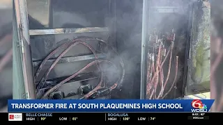 Transformer fire at South Plaquemines High School