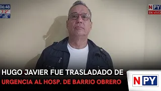 Hugo Javier fue trasladado de urgencia al Hosp. de Barrio Obrero
