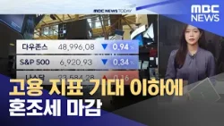 고용 지표 기대 이하에 혼조세 마감 (2026.01.08/뉴스투데이/MBC)