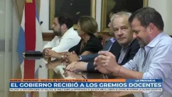 Rogelio Frigerio - El gobierno recibio a los gremios docentes luego de llegar a un acuerdo salarial