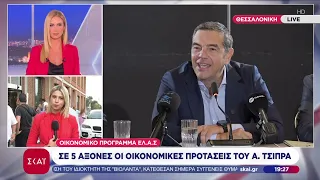 Οικονομικό πρόγραμμα ΕΛ.Α.Σ: Σε 5 άξονες οι οικονομικές προτάσεις του Αλέξη Τσίπρα | Βραδινό Δελτίο