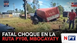 Fatal crash on Route PY08, Mbocayaty
