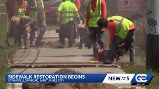 Pine Island sidewalk repairs begin as residents reflect on Hurricane Ian recovery