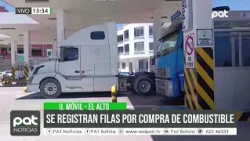 El Alto registra filas por gasolina y venta de diésel limitada