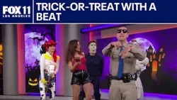 CHP Officer Talavera delivers trick-or-treat with a beat