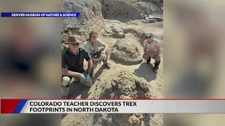 Northglenn science teacher finds T. Rex footprints in first-ever discovery