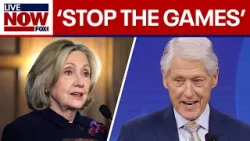 Clintons call for public hearing in Epstein probe