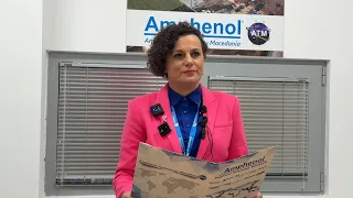 Валентина Зафироска за свеченото одбележување на 13. роденден на „Амфенол Технолоџи Македонија“