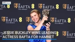 Jessie Buckley wins Leading Actress BAFTA for Hamnet | #RTENews #BAFTAAWARDS Jessie Buckley wins Leading Actress BAFTA for Hamnet | #RTENews #BAFTAAWARDS