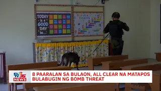 8 paaralan sa Bulaon, all clear na matapos bulabugin ng bomb threat | CLTV36 News Clip