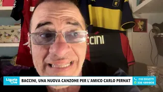 Baccini presenta a Telenord la canzone per Carlo Pernat