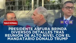 Presidente Asfura brinda diversos detalles tras reunión de alto nivel con el mandatario Donald Trump