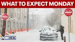 Winter storm latest: What's next for Monday?