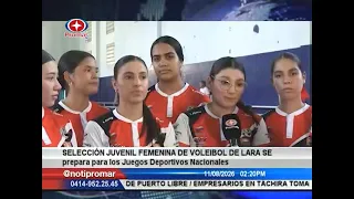 Lara's Women's Youth Volleyball Team prepares for the National Sports Games