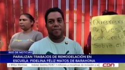 Paralizan trabajos de remodelación en escuela Fidelina Féliz Matos de Barahona