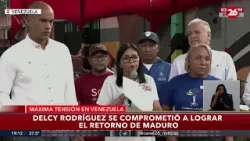 ? Delcy Rodríguez se comprometió a lograr el retorno de Maduro