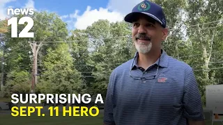 9/11 ground zero volunteer surprised with $45K backyard putting green
