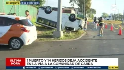 Accidente en la 24 de Diciembre deja una víctima fatal y varios heridos