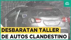 Desbaratan taller clandestino en Macul: Encuentran cinco autos robados