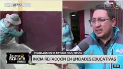 Retorno a clases: Inician reparaciones y limpieza de canaletas en unidades educativas de La Paz